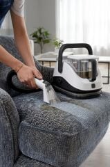 Buharlı Temizleyici Halı ve Koltuk Yıkama Cam Zemin Mutfak Temizleme Buhar Makinesi TCC01 Siyah
