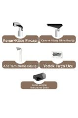 Buharlı Temizleyici Halı ve Koltuk Yıkama Cam Zemin Mutfak Temizleme Buhar Makinesi TCC01 Siyah