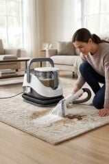 Buharlı Temizleyici Halı ve Koltuk Yıkama Cam Zemin Mutfak Temizleme Buhar Makinesi TCC01 Siyah