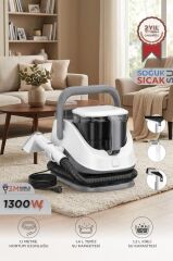 Buharlı Temizleyici Halı ve Koltuk Yıkama Cam Zemin Mutfak Temizleme Buhar Makinesi TCC01 Gri