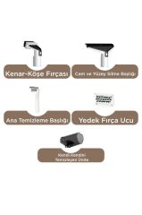 Buharlı Temizleyici Halı ve Koltuk Yıkama Cam Zemin Mutfak Temizleme Buhar Makinesi TCC01 Gri