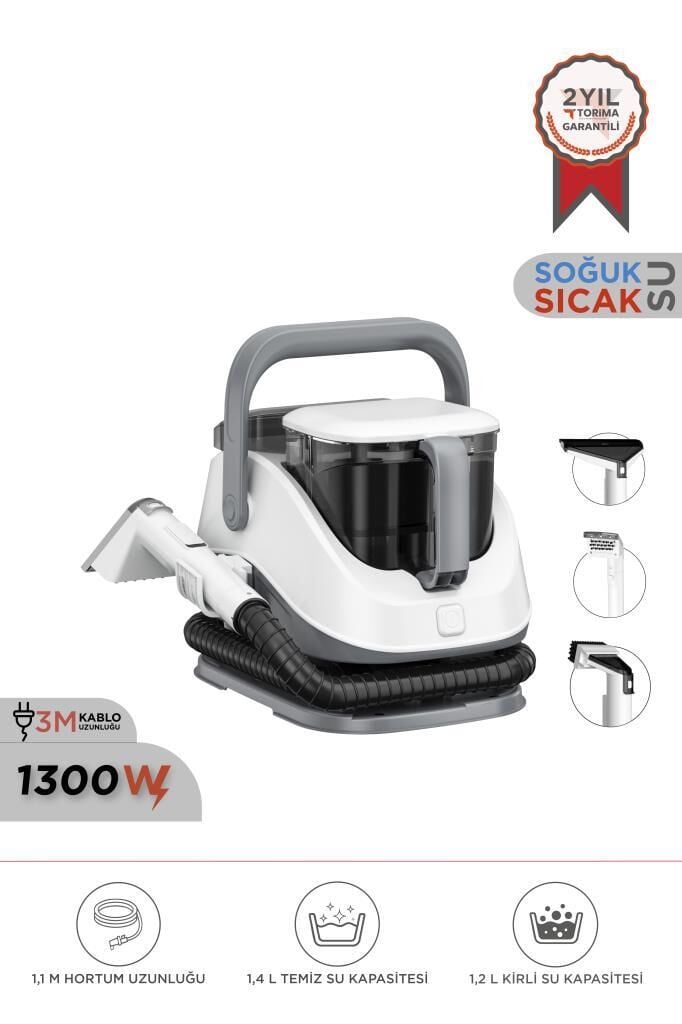 Torima TCC-01 Gri Buharlı Koltuk ve Halı Yıkama Makinesi Leke Çıkartma Makinesi