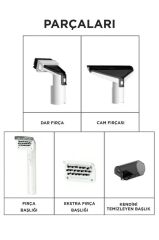 Buharlı Temizleyici Halı ve Koltuk Yıkama Cam Zemin Mutfak Temizleme Buhar Makinesi TCC01 Gri