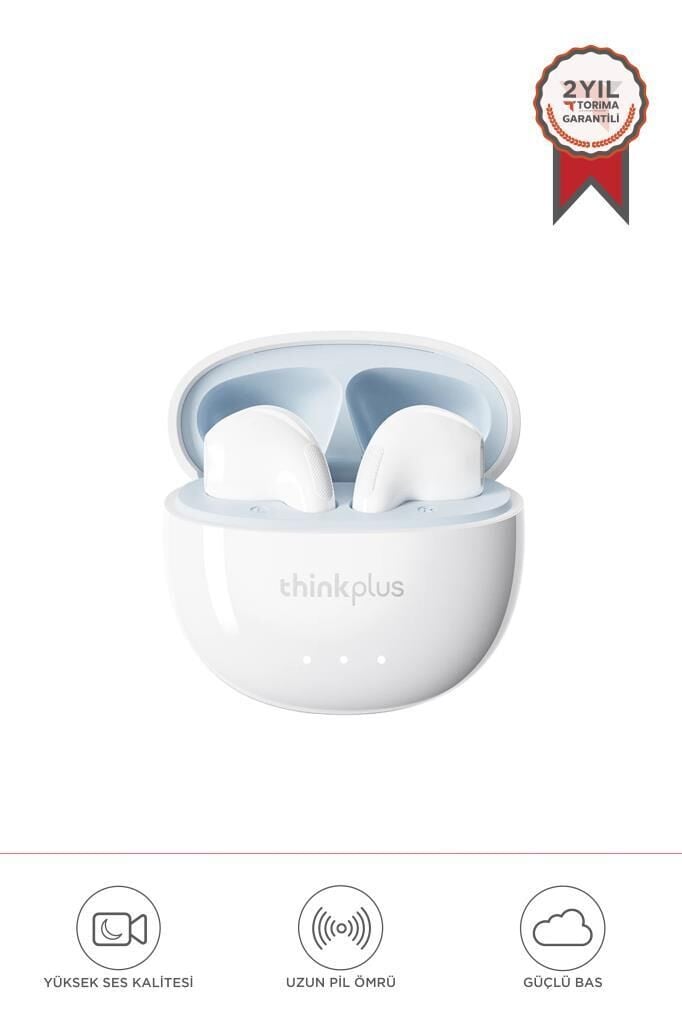 Lenovo Thinkplus Lp2 Pro Beyaz Aı Tws Bluetooth V5.4 Dil Çevirici Hıfı Stereo Ses Kulaklığı
