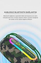 Bluetooth Hoparlör IPX6 Kablosuz 30W Speaker BOOMBOX680 Yeşil Kamuflaj