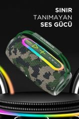 Torima BOOMBOX680 Yeşil Kamuflaj IPX6 Kablosuz 30W Bluetooth Hoparlör Speaker