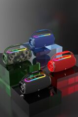 Bluetooth Hoparlör IPX6 Kablosuz 30W Speaker BOOMBOX680 Yeşil Kamuflaj