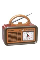 Torima D60 Kırmızı Nostalji Radyo Kablosuz Bluetooth Hoparlör