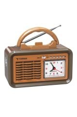 Torima D60 Kahverengi Nostalji Radyo Kablosuz Bluetooth Hoparlör