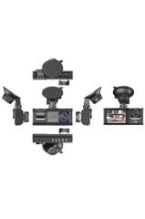 Araç İçi Kamera Gece Görüşlü LCD Ekranlı 1080P 3 Kameralı Araç Kamerası TA01 Siyah