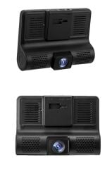 Araç İçi Kamera Gece Görüşlü 1080P G Sensörlü 3 Kameralı Geri Görüş Kamerası TA02 Siyah