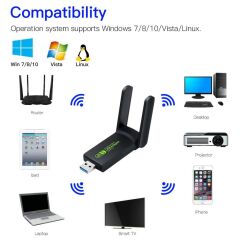 Torima Dual Band USB Adapter 1300 MBPS YD-33 Wireless