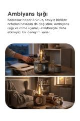 Torima Bluetooth Hoparlör Vintage Gaz Lambası Işıklı Şarjlı Speaker D53 Nikel