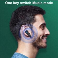Bluetooth Kulaklık Kulak İçi Led Işıklı Oyuncu Kulaklığı K55 Siyah