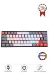 Oyuncu Klavyesi Rgb Işıklı Mekanik Şarjlı Kablosuz Blue Switch Q Klavye TK11 Beyaz