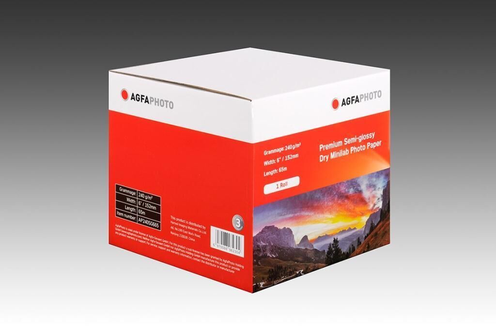 Agfaphoto Fotoğraf Kağıdı 152MM 65M DX100 Yazıcıya Uyumlu Inkjet Kağıt Mat