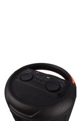 Torima KTS-2086 Siyah Çift Mikrofonlu RGB Ledli Taşınabilir Bluetooth Hoparlör Parti Speaker