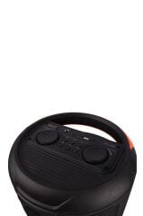 Çift Mikrofonlu RGB Ledli Taşınabilir Bluetooth Hoparlör Parti Speaker KTS-2086 Siyah