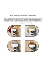 Şarjlı Islak Kuru Dikey Süpürge Yüzey Temizleyici Mop FW1000 Beyaz