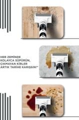 Şarjlı Islak Kuru Dikey Süpürge Yüzey Temizleyici Mop FW1000 Beyaz