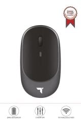 Mouse Çift Modlu Sessiz Kablosuz Fare TM-16 Gri