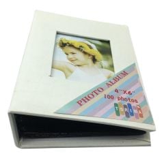 4X6 (10X15) 100'lük Fotoğraf Albüm Beyaz