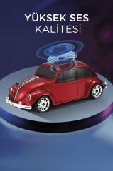 Torima D-49 Siyah Araba Voswos Retro Tasarım USB/TF/FM Bluetooth Hoparlör Speaker