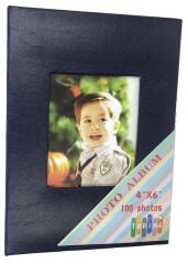 4X6 (10X15) 100'lük Fotoğraf Albüm Lacivert
