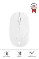 Mouse Çift Modlu Sessiz Kablosuz Fare TM16 Beyaz