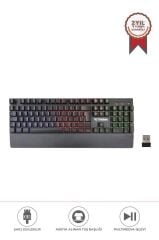 Torima TK-10 Kablosuz  Mekanik Hisli Şarj Edilebilir RGB Işıklı Wireless Gaming Klavye