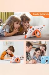 Tablet 4GB 128GB Kılıf Hediyeli Çocuk Tableti T15 Beyaz