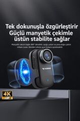 Aksiyon Kamerası 4K Manyetik Giyilebilir CMR38 Siyah