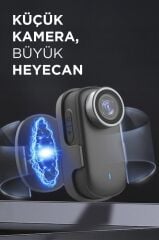 Torima CMR-38 Siyah 4K Kayıt Manyetik Giyilebilir Aksiyon Kamerası
