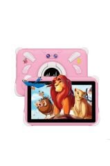 Tablet 4GB 128GB Kılıf Hediyeli Çocuk Tableti T15 Pembe