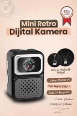 Dijital Fotoğraf Makineleri Video Kamera Mini Anahtarlık 480P CMR36 Siyah