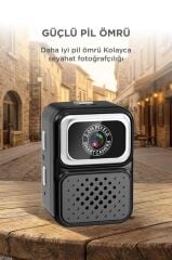 Dijital Fotoğraf Makineleri Video Kamera Mini Anahtarlık 480P CMR36 Siyah