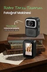 Dijital Fotoğraf Makineleri Video Kamera Mini Anahtarlık 480P CMR36 Siyah