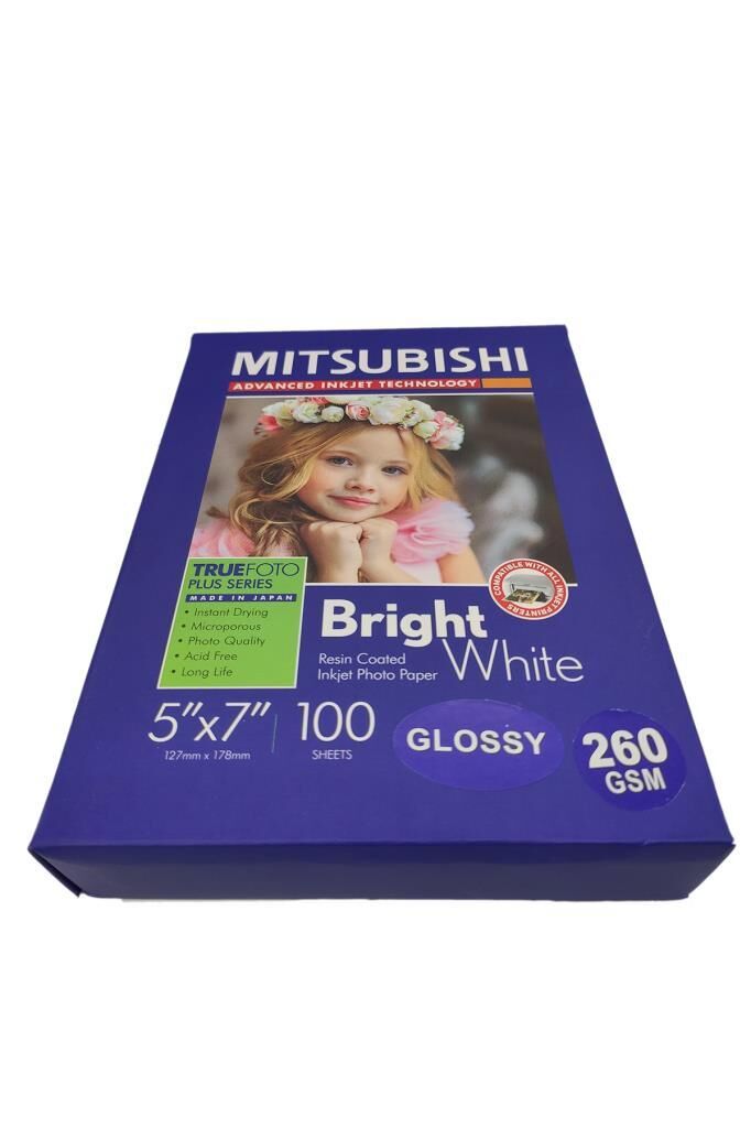 Mitsubishi Fotoğraf Kağıdı 5X7 (13X18) 260 Gr Inkjet Kağıt Parlak