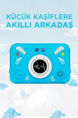 Tablet 4GB 128GB Kılıf Hediyeli Çocuk Tableti T15 Mavi