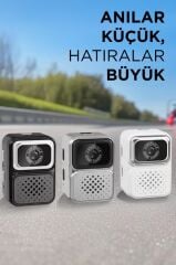 Dijital Fotoğraf Makineleri Video Kamera Mini Anahtarlık 480P CMR36 Gümüş