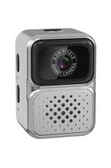 Dijital Fotoğraf Makineleri Video Kamera Mini Anahtarlık 480P CMR36 Gümüş