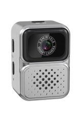 Dijital Fotoğraf Makineleri Video Kamera Mini Anahtarlık 480P CMR36 Gümüş