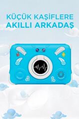 Tablet 4GB 128GB Kılıf Hediyeli Çocuk Tableti T15 Mavi