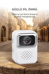 Dijital Fotoğraf Makineleri Video Kamera Mini Anahtarlık 480P CMR36 Beyaz