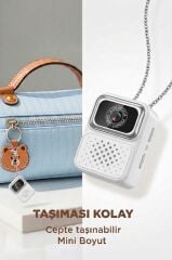 Dijital Fotoğraf Makineleri Video Kamera Mini Anahtarlık 480P CMR36 Beyaz