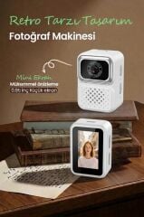 Dijital Fotoğraf Makineleri Video Kamera Mini Anahtarlık 480P CMR36 Beyaz