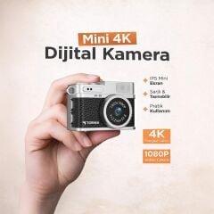 Mini Dijital Kamera Selfie Video Vlog Kamerası Mini Anahtarlık 1080P CMR35 Siyah