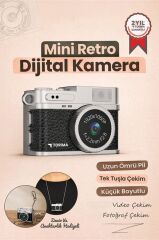 Mini Dijital Kamera Selfie Video Vlog Kamerası Mini Anahtarlık 1080P CMR35 Siyah