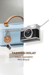 Torima Mini Dijital Kamera Selfie Video Vlog Kamerası Mini Anahtarlık 1080P CMR35 Siyah