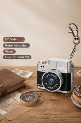 Mini Dijital Kamera Selfie Video Vlog Kamerası Mini Anahtarlık 1080P CMR35 Siyah